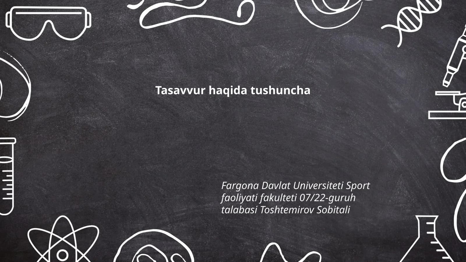 Tasavvur haqida tushuncha