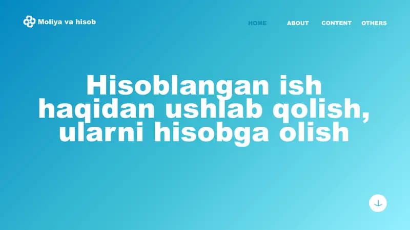 Hisoblangan ish haqidan ushlab qolish, ularni hisobga olish