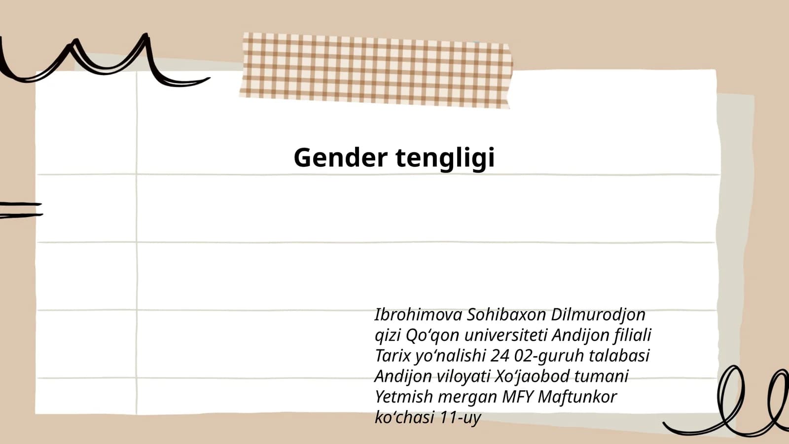 Gender tengligi