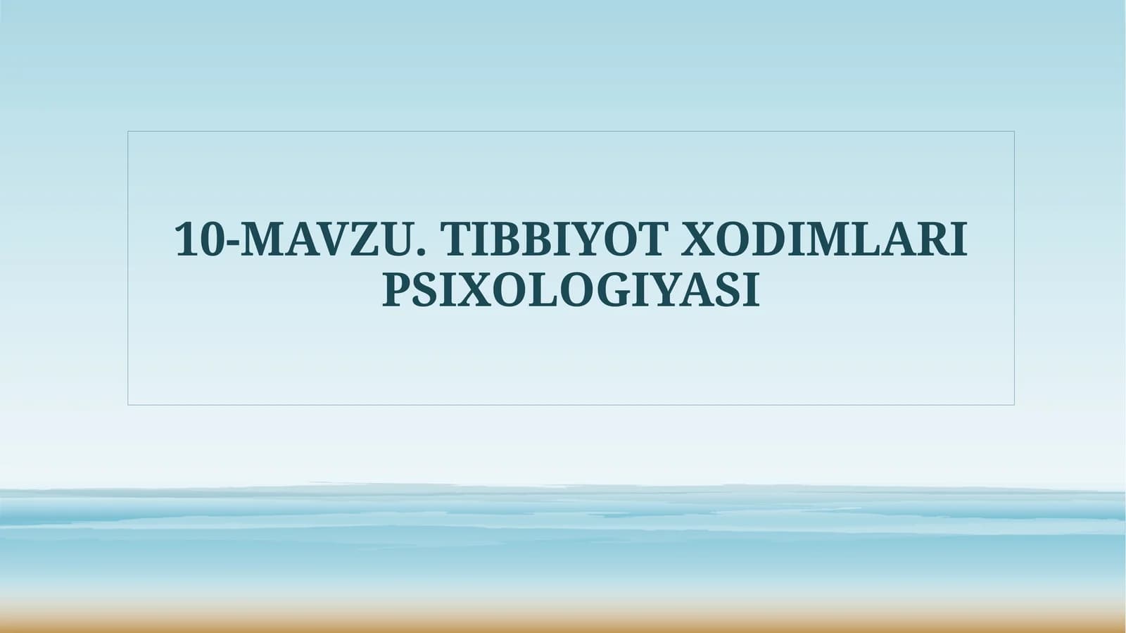 Tibbiyot xodimlari psixologiyasi