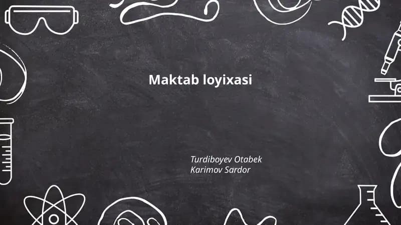 Maktab loyixasi