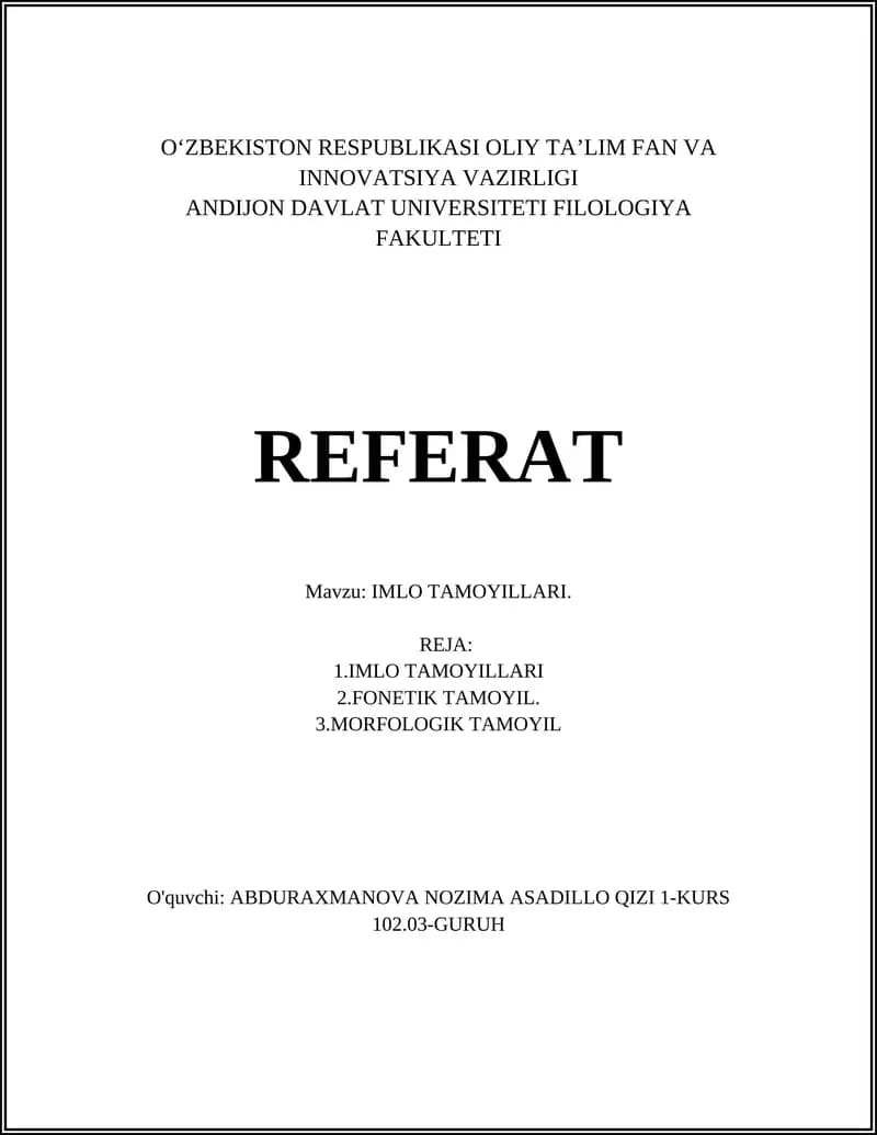 IMLO TAMOYILLARI