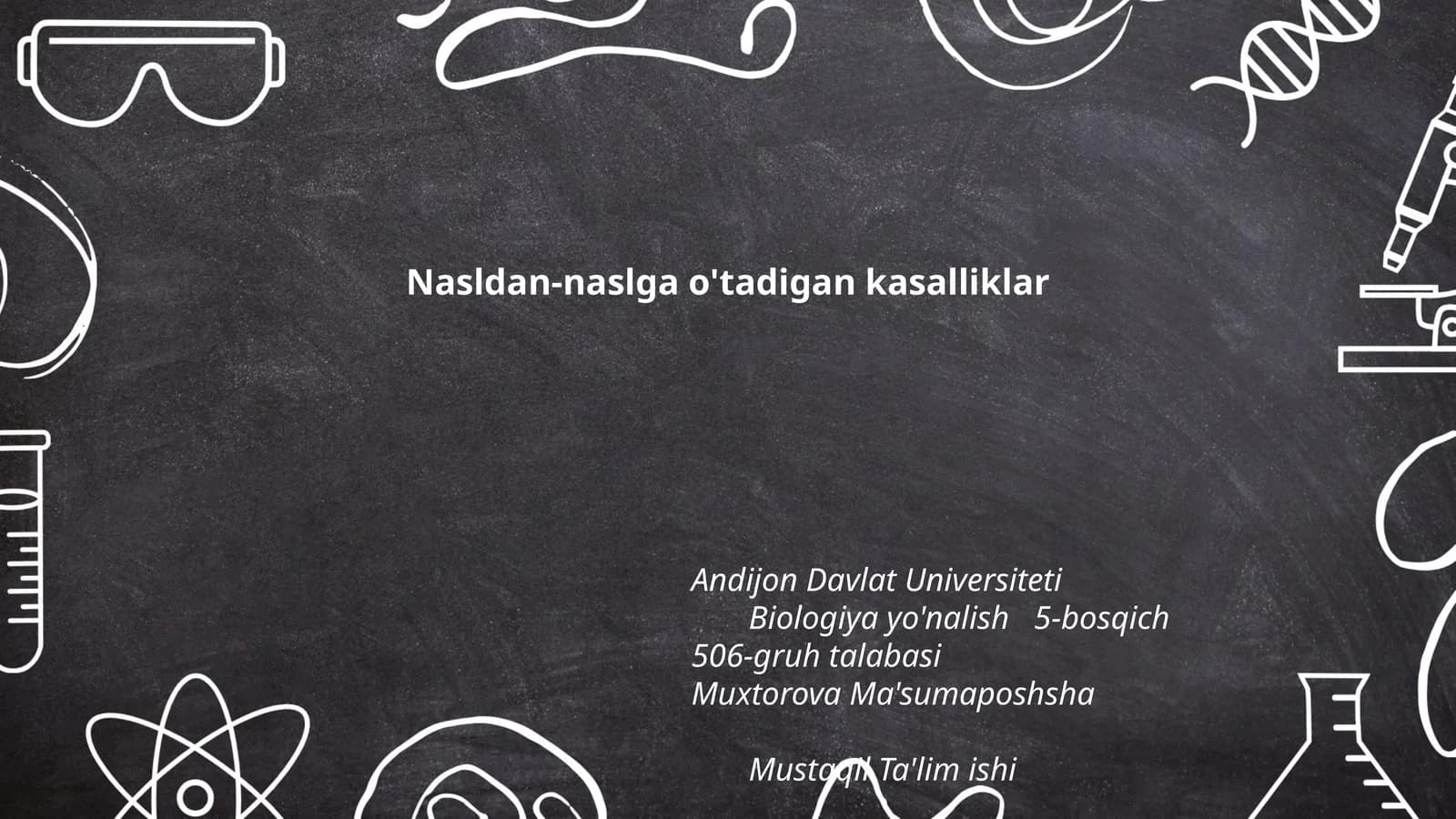 Nasldan-naslga o'tadigan kasalliklar