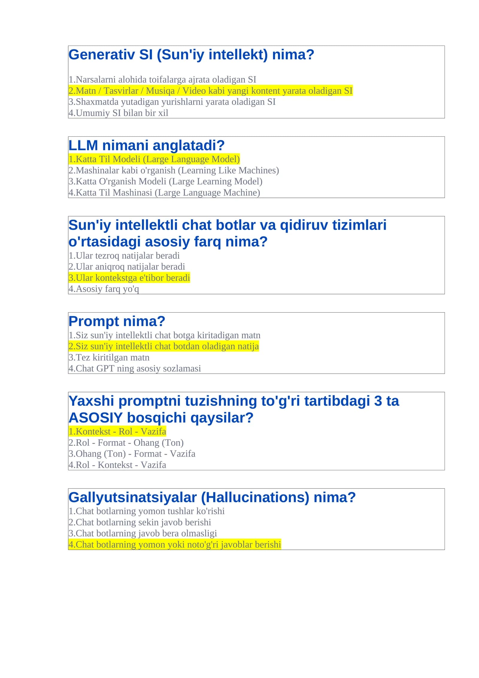 Generativ SI (Sun'iy intellekt) nima?