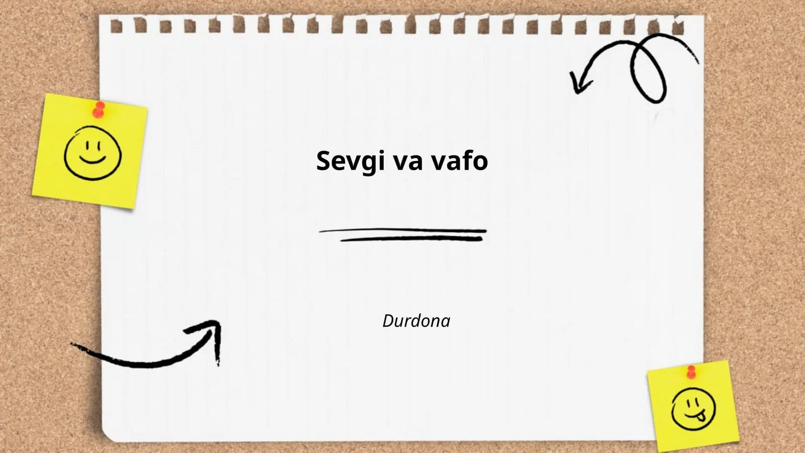 Sevgi va vafo