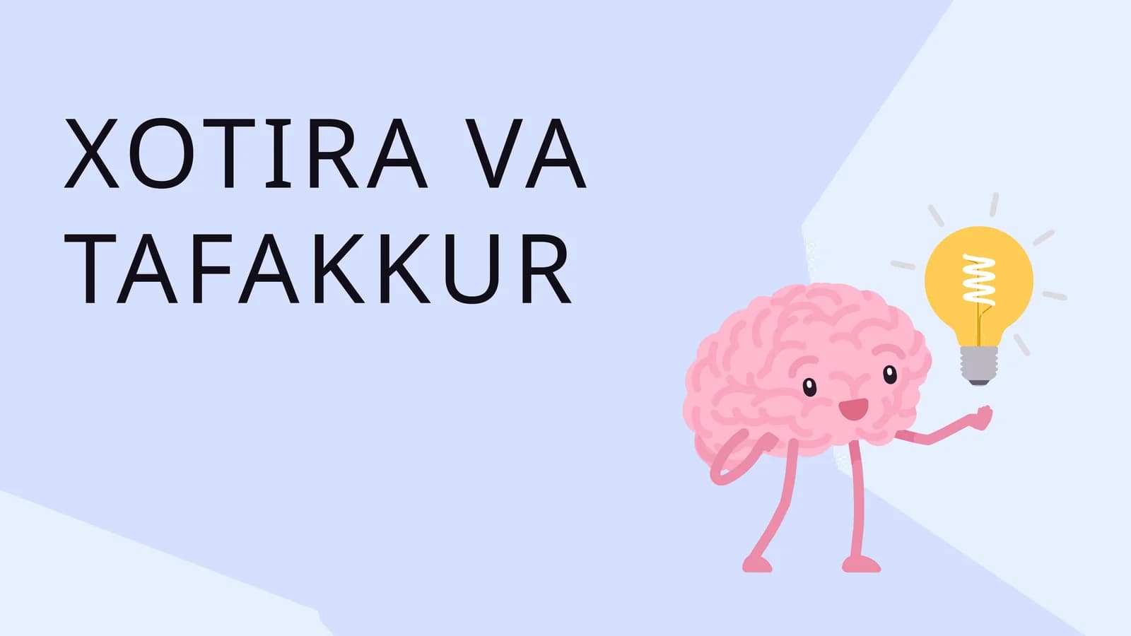XOTIRA VA TAFAKKUR