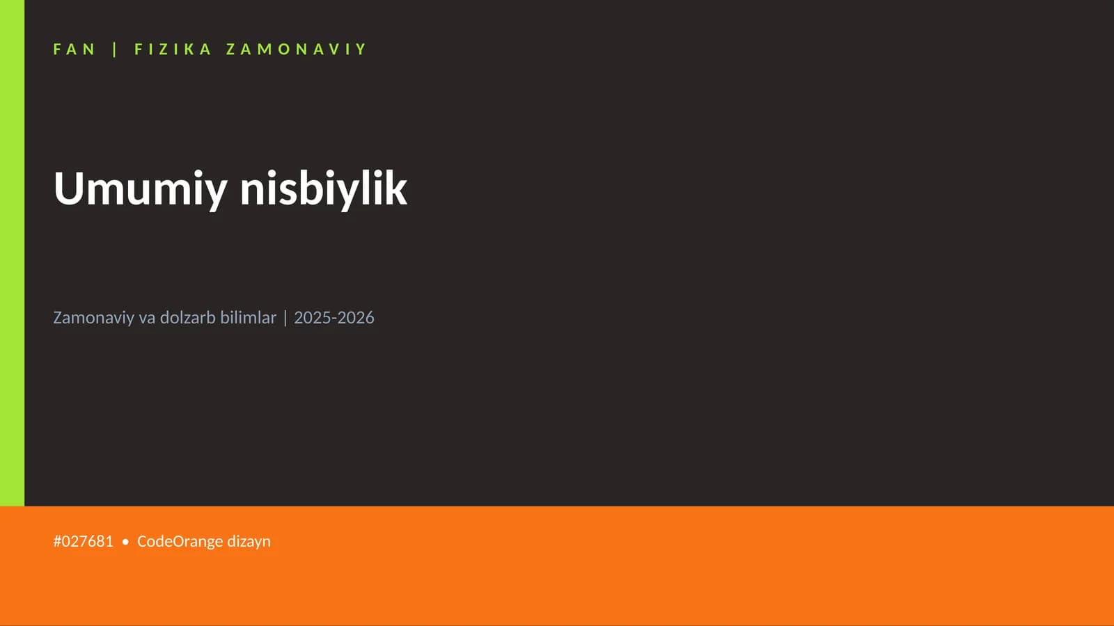 Umumiy nisbiylik
