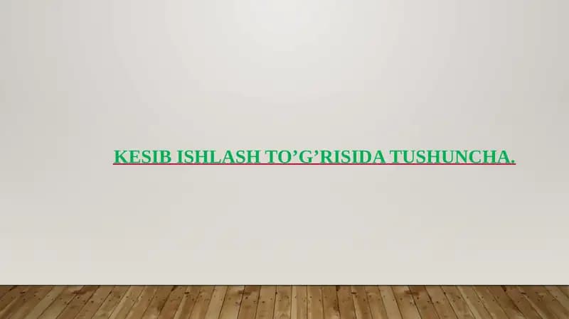 Kesib ishlash