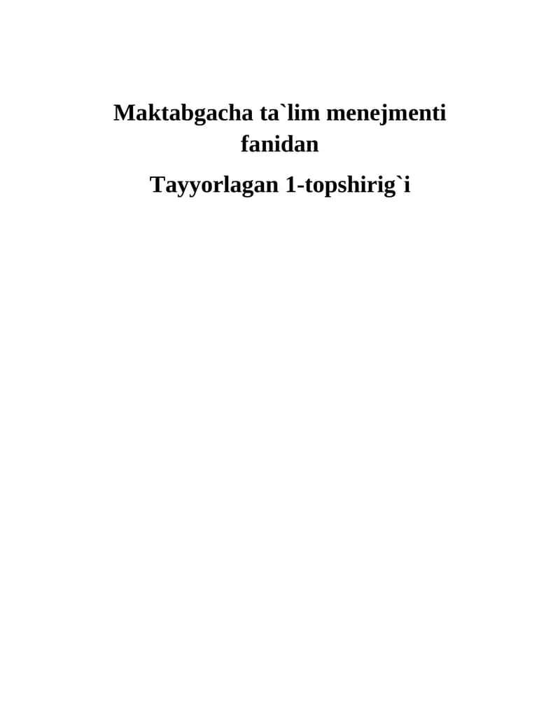 Muammoli vaziyat