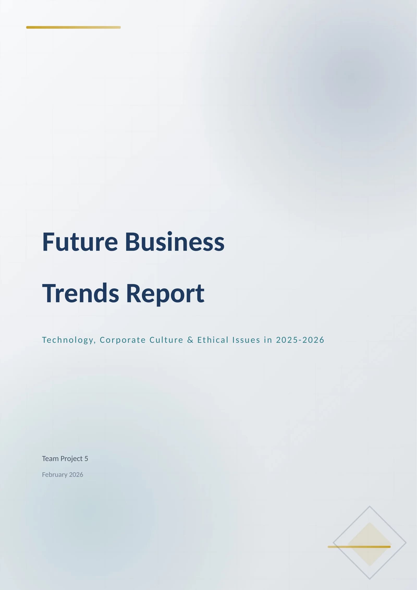 future business trends report book