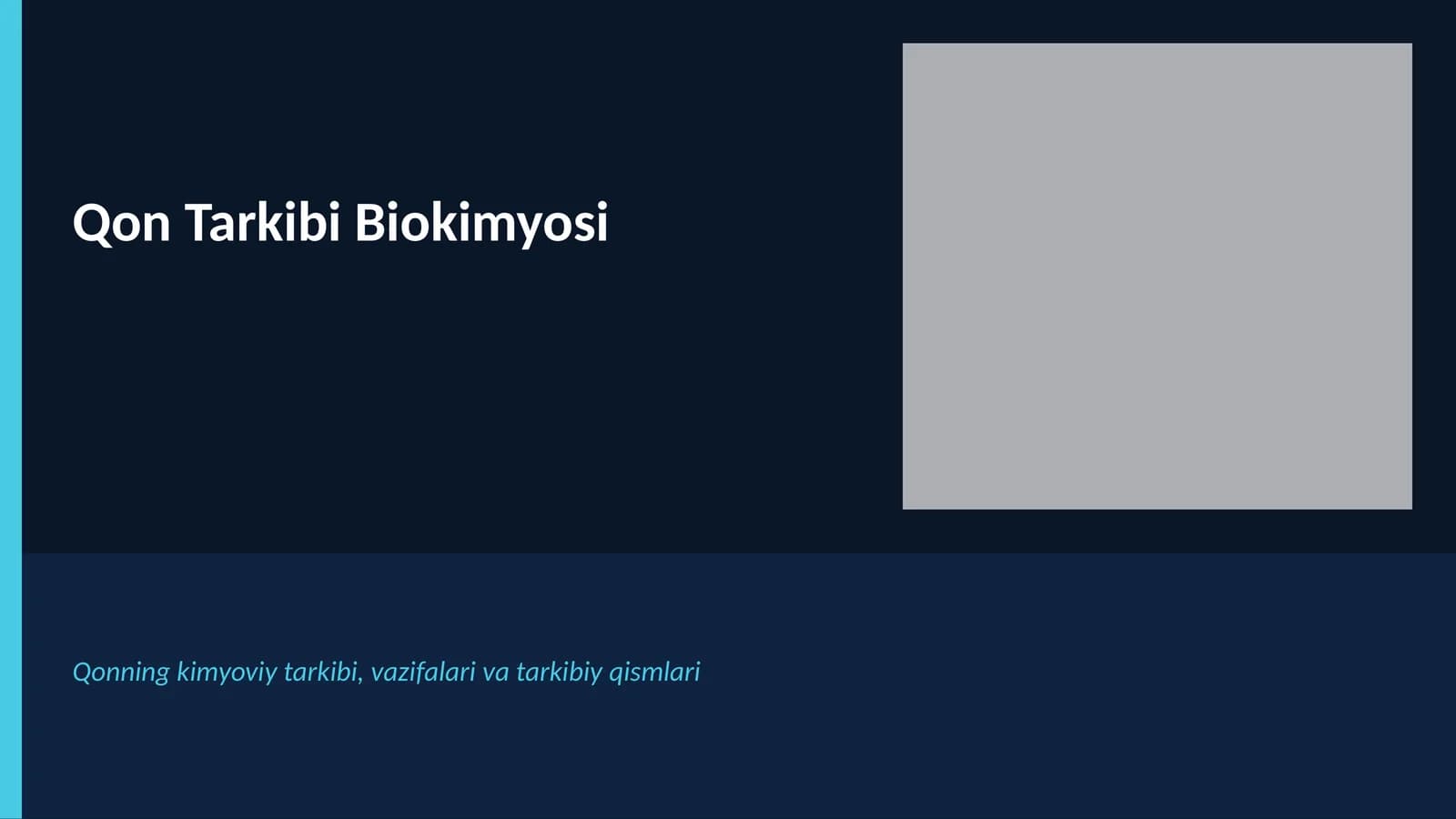 Qon Tarkibi Biokimyosi