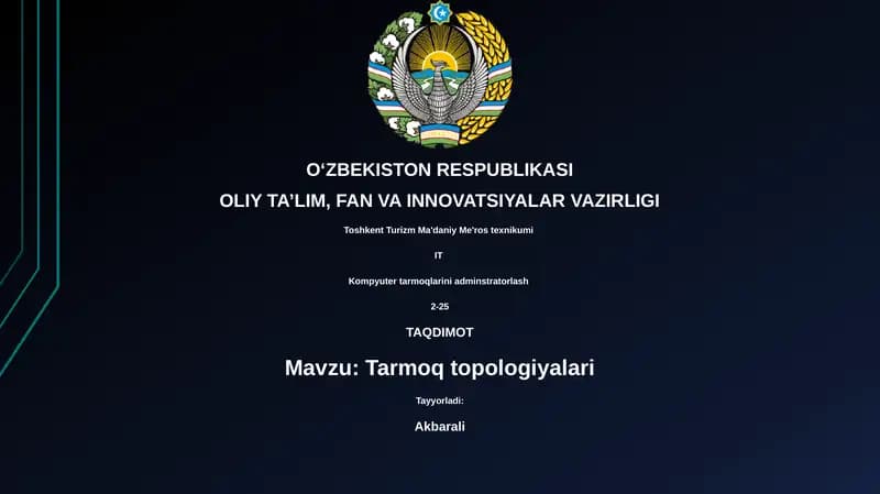 Tarmoq topologiyalari