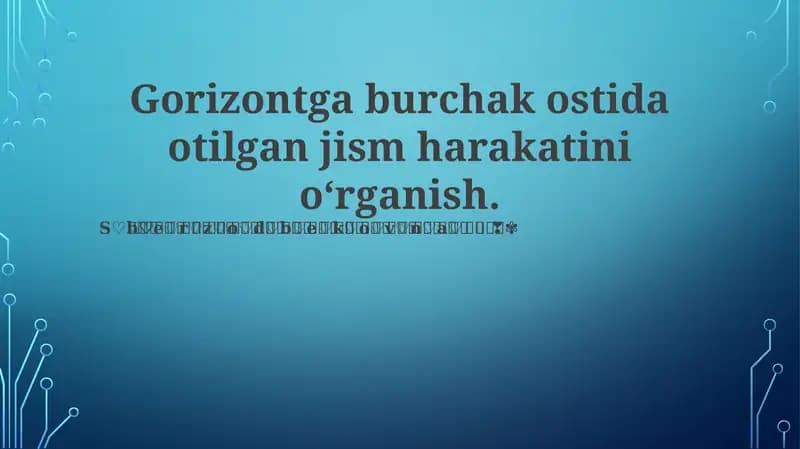 Proyektil Harakati Asoslari