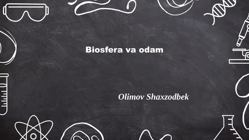 Biosfera va odam