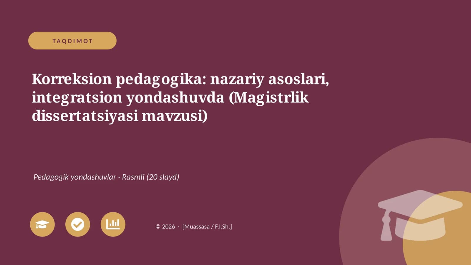Korreksion pedagogikasi: nazariy asoslari, integratsion yondashuvda