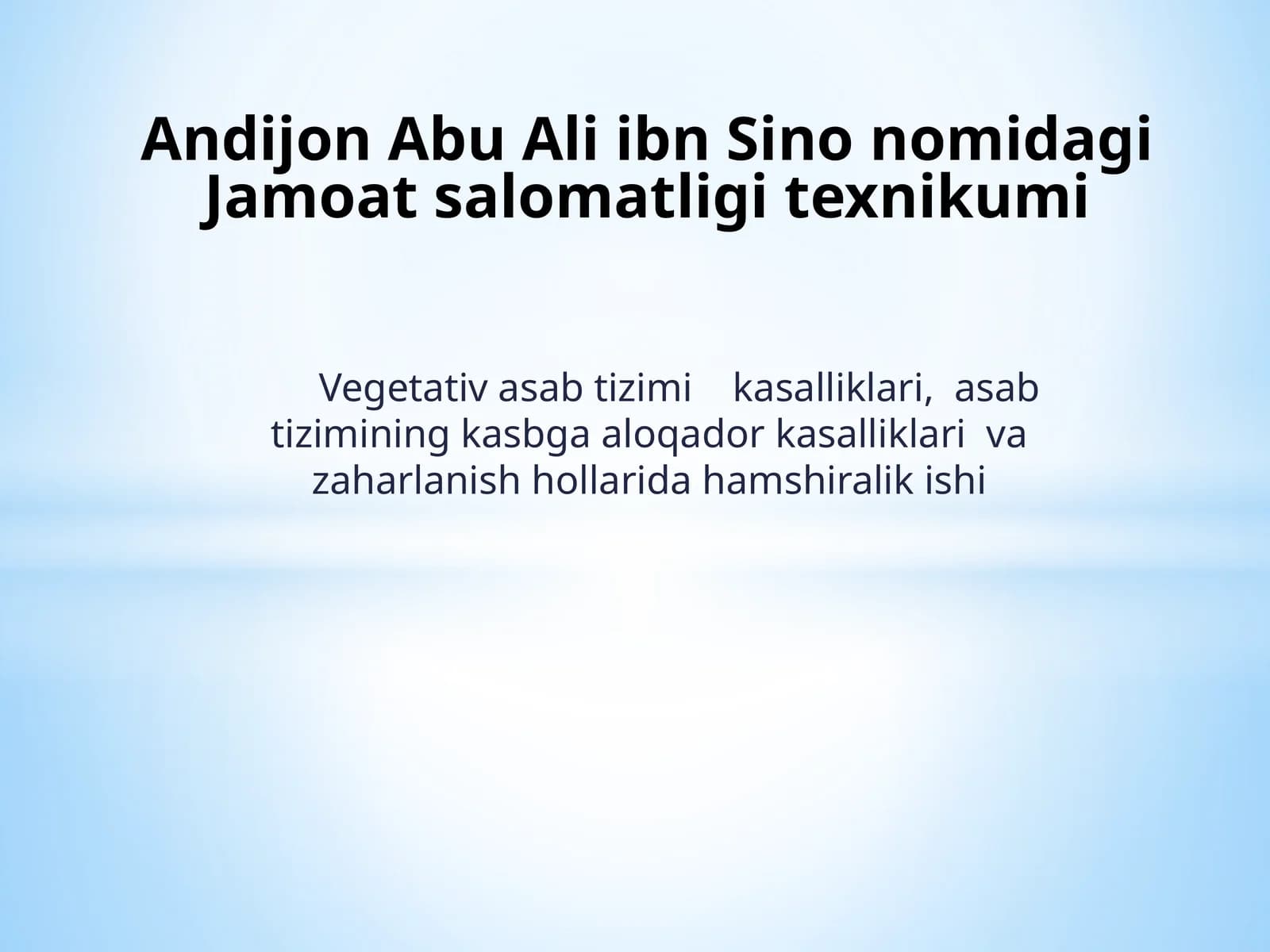 Vejetativ asab tizimi kasalliklari