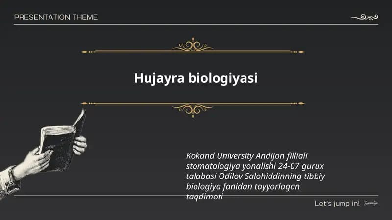 Hujayra biologiyasi