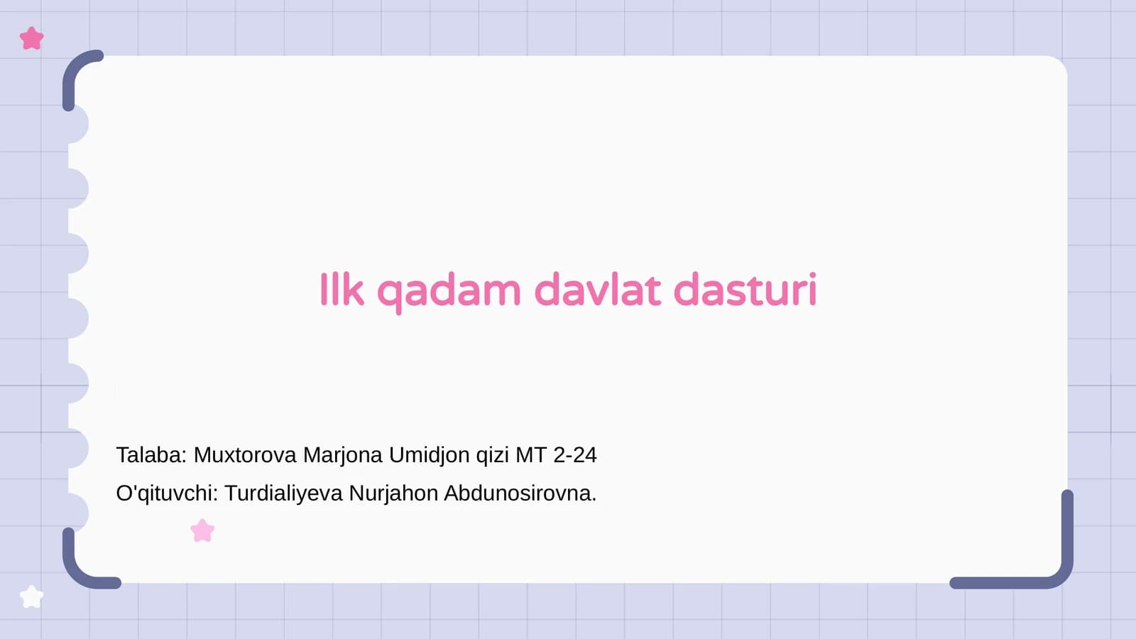 Ilk qadam davlat dasturi