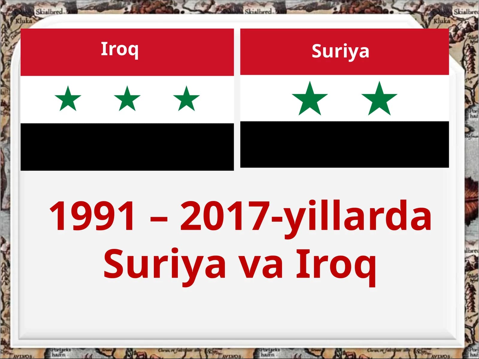 1991 – 2017-yillarda Suriya va Iroq