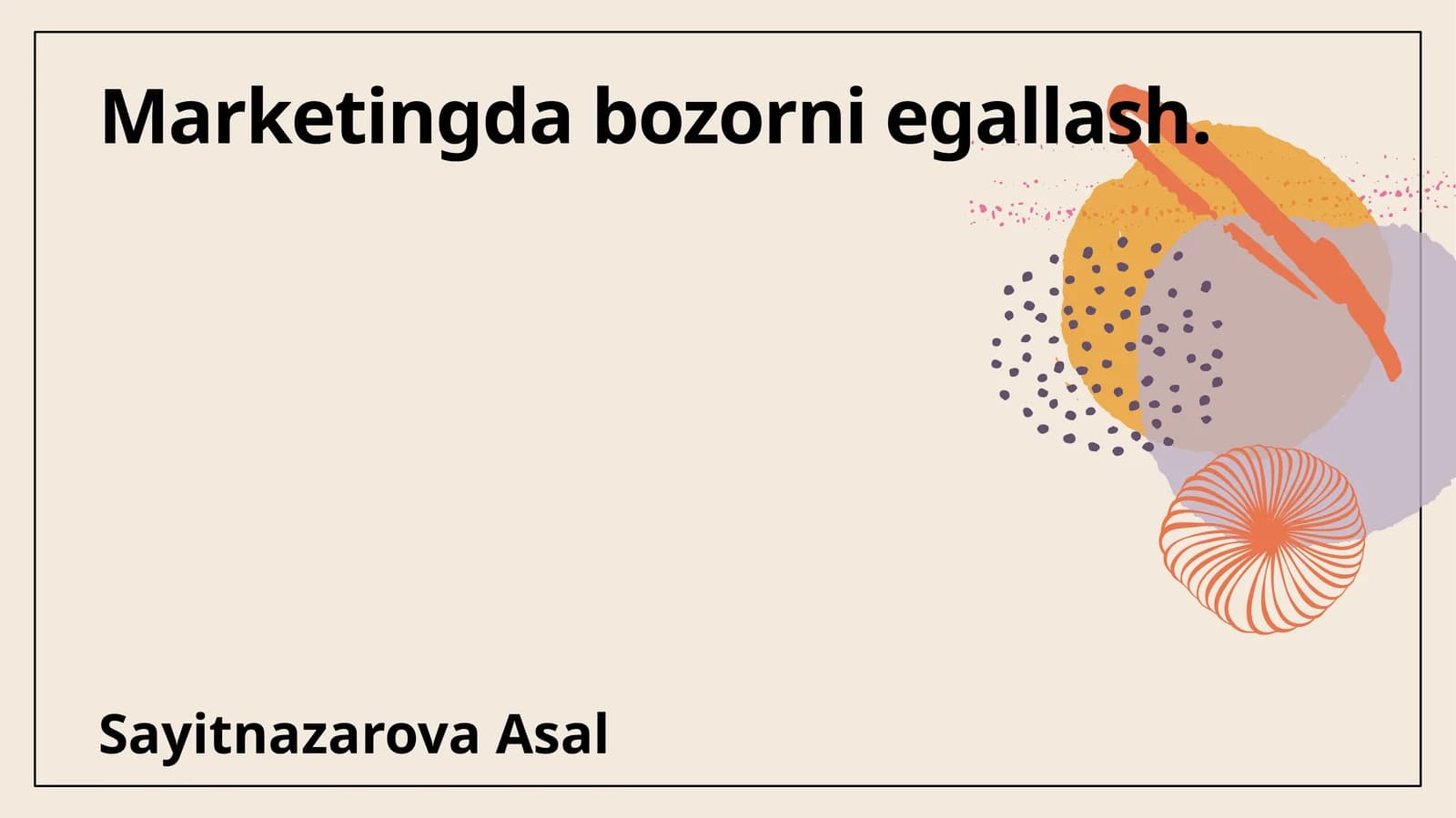 Bozorni egallash