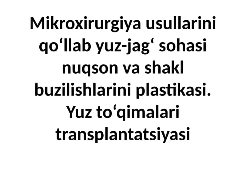 Mikroxirurgiya
