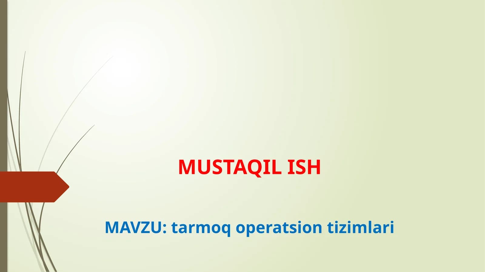 tarmoq operatsion tizimlari