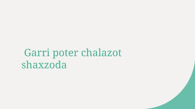 Garri Poter va sehrli realizm