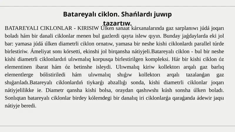 Batareyalı ciklon