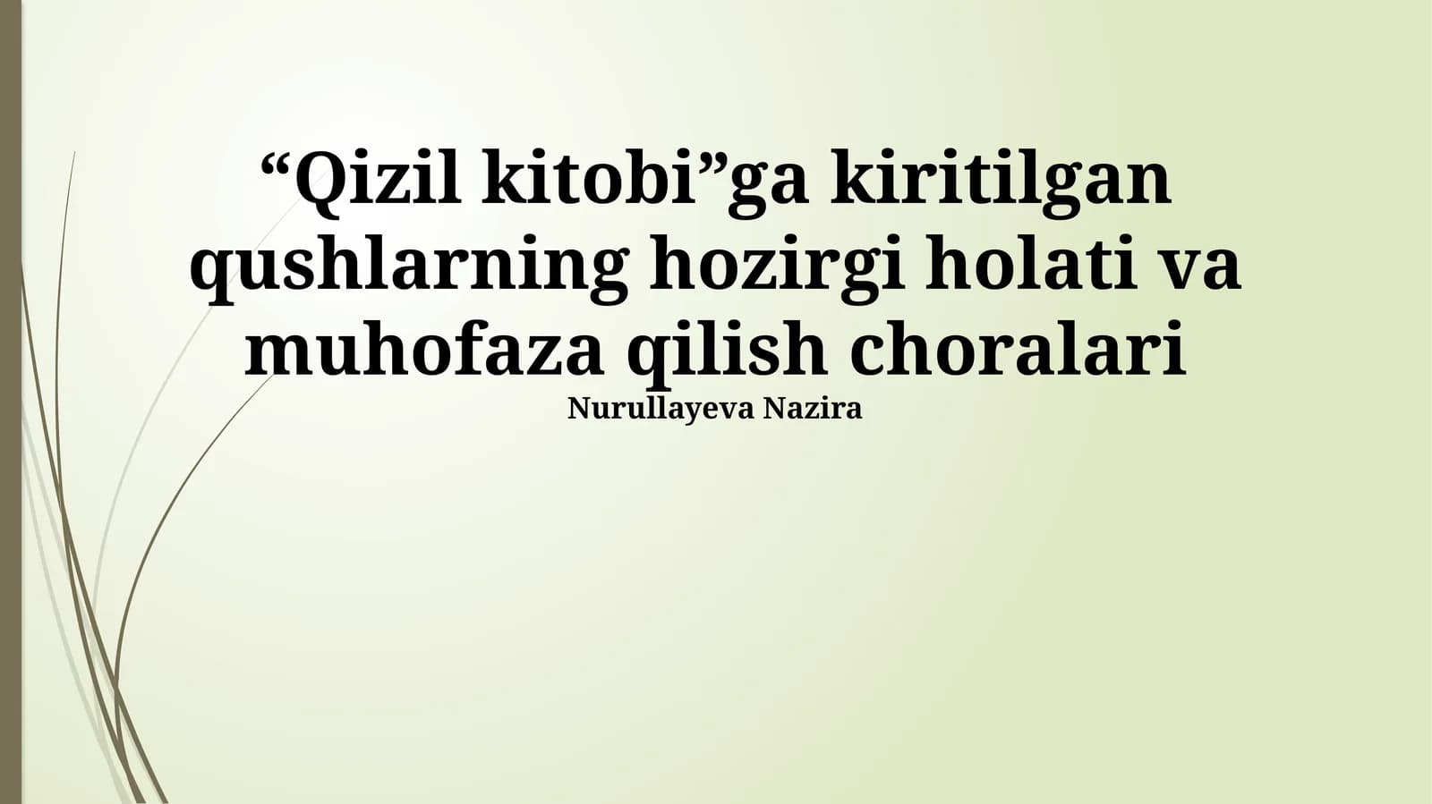 O‘zbekiston Qizil kitobi