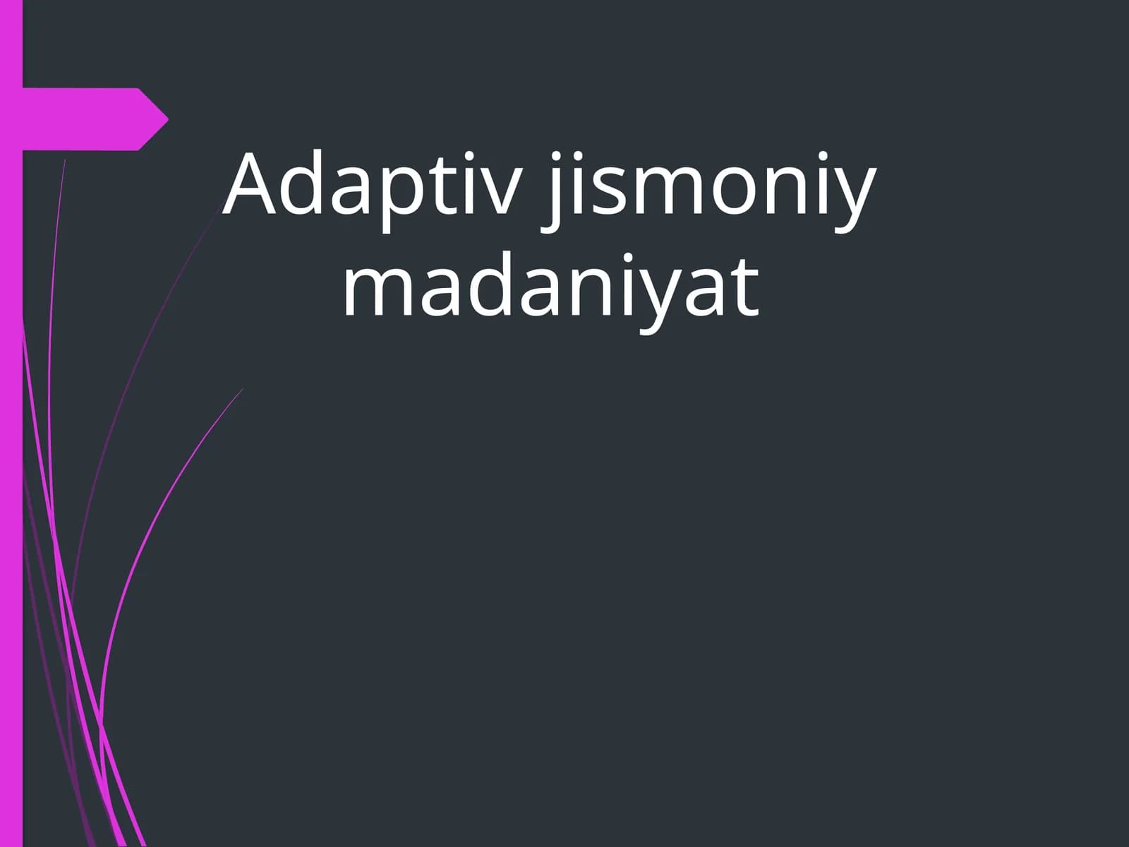 Adaptiv jismoniy madaniyat