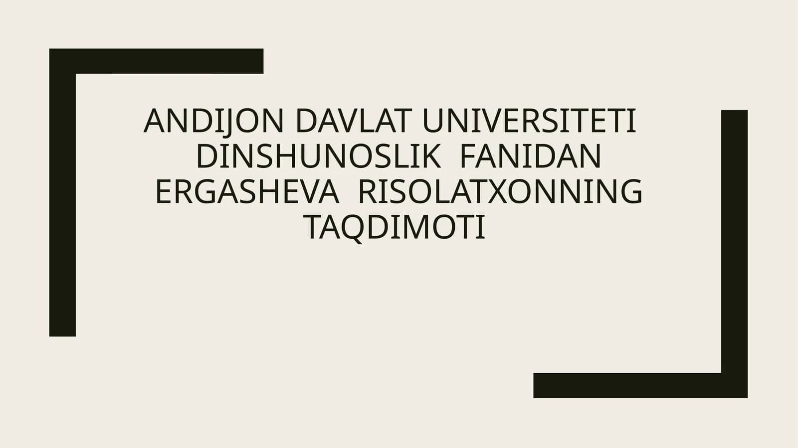Islom dinining jahon dinidagi maqomi