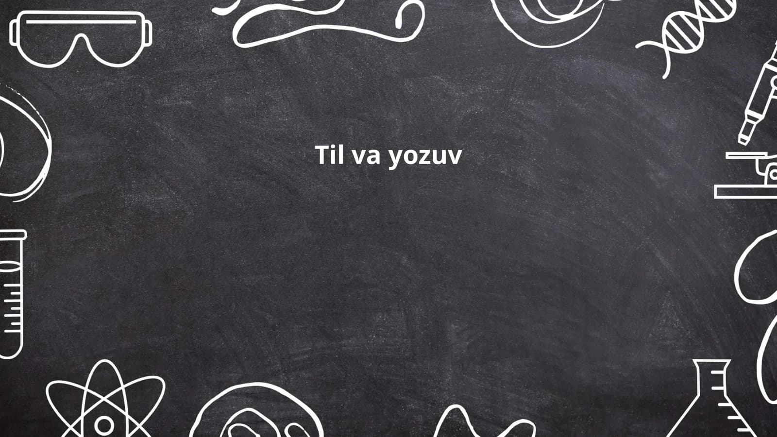 Til va yozuv