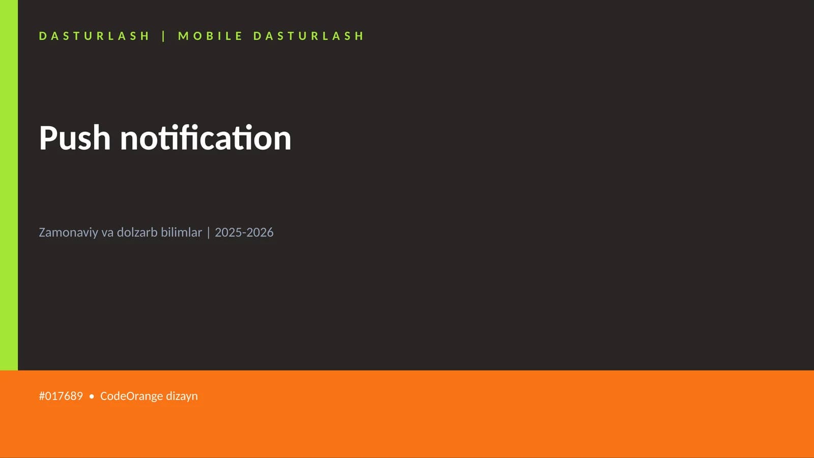 Push notification
