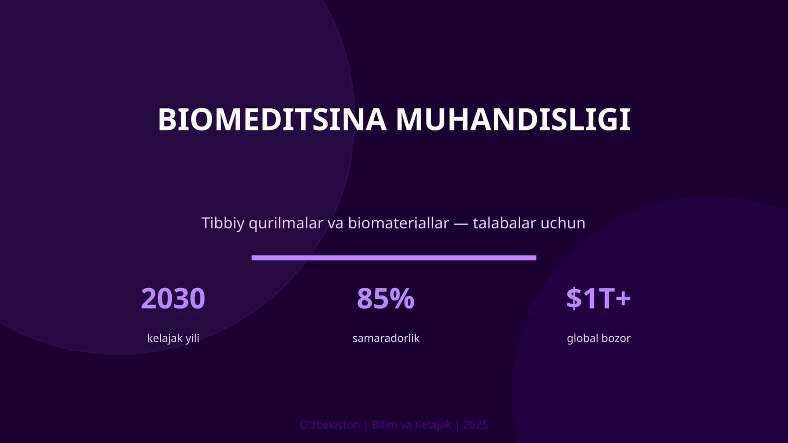 BIOMEDITSINA MUHANDISLIGI