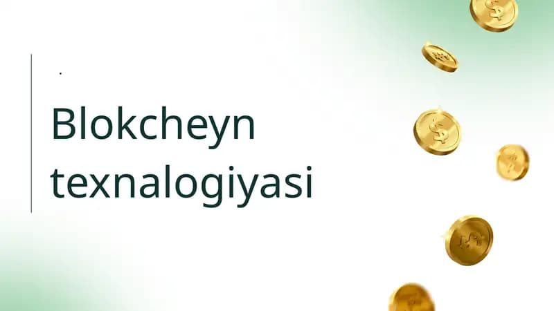 Blokcheyn texnalogiyasi