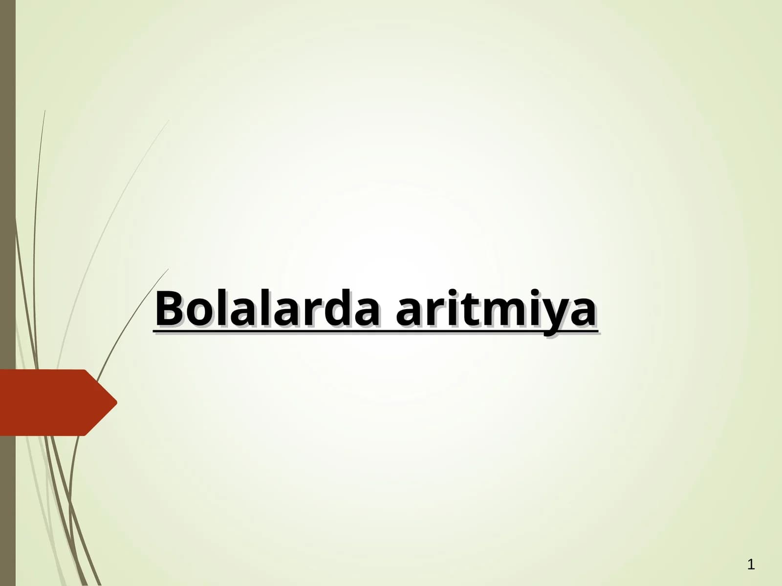 Bolalardaaritmiya
