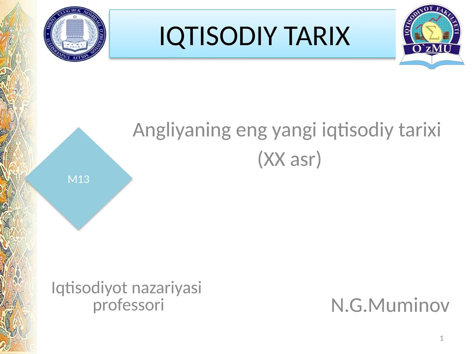 Angliyaning eng yangi iqtisodiy tarixi