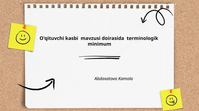 Pedagogika va asosiy pedagogik atamalar