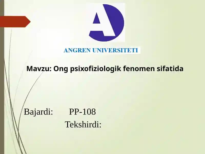 Ong psixofiziologik fenomen sifatida