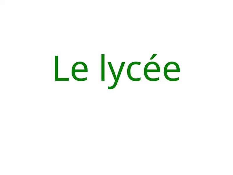 Lelycée