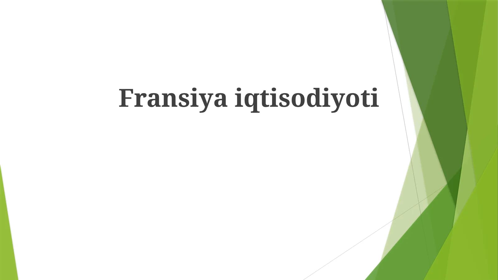 Fransiyaiqtisodiyoti