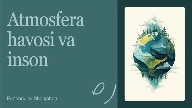 Atmosfera havosi va inson