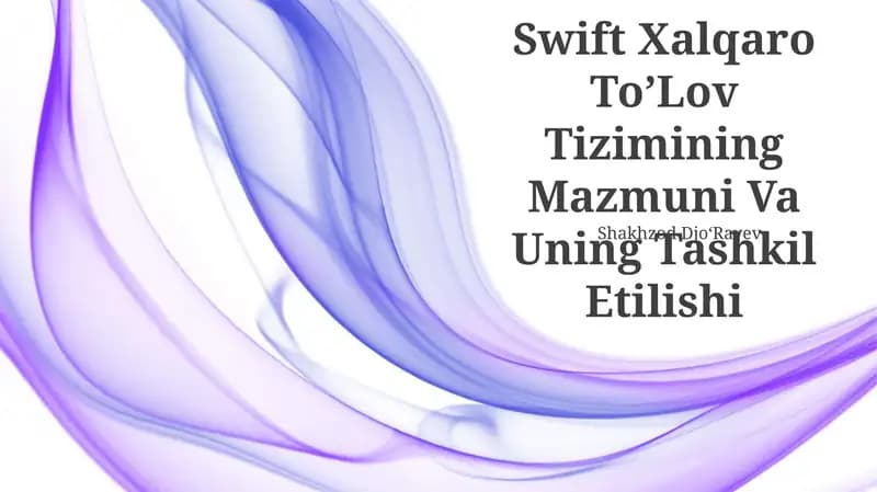 Swift Xalqaro ToʼLov Tizimi