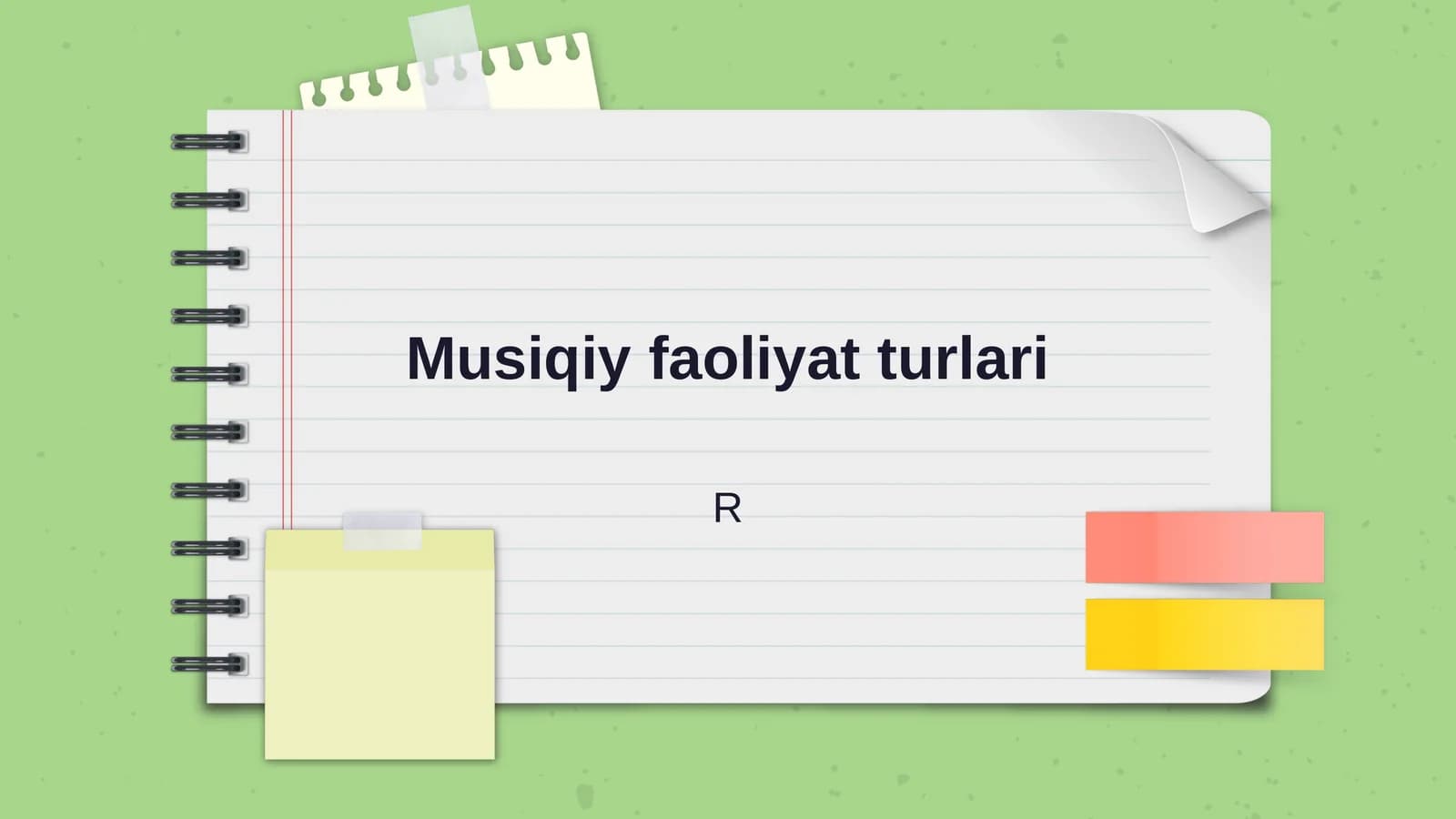 Musiqiy faoliyat turlari