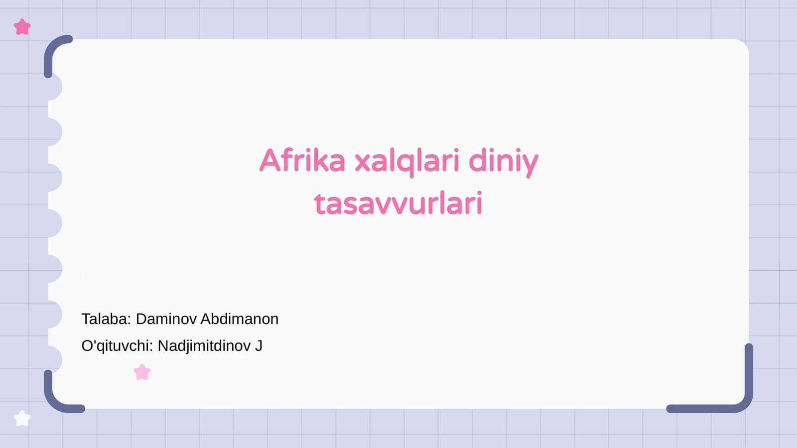 Afrika xalqlari diniy tasavvurlari
