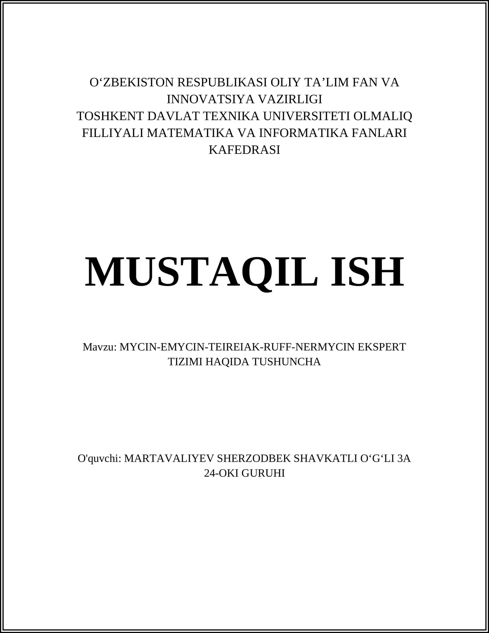 MYCIN-EMYCIN-TEIREIAK-RUFF-NERMYCIN EKSPERT TIZIMI