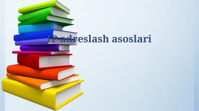 IP-manzillash asoslari