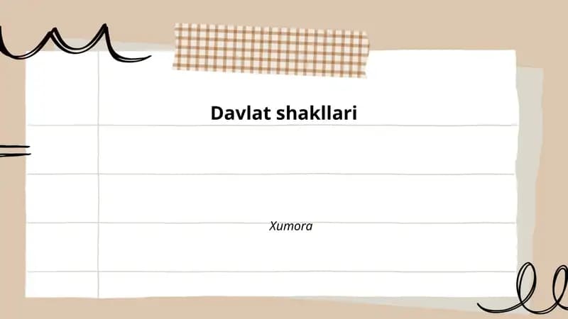 Davlat shaklari