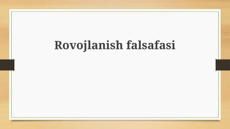 Rivojlanishfalsafasi