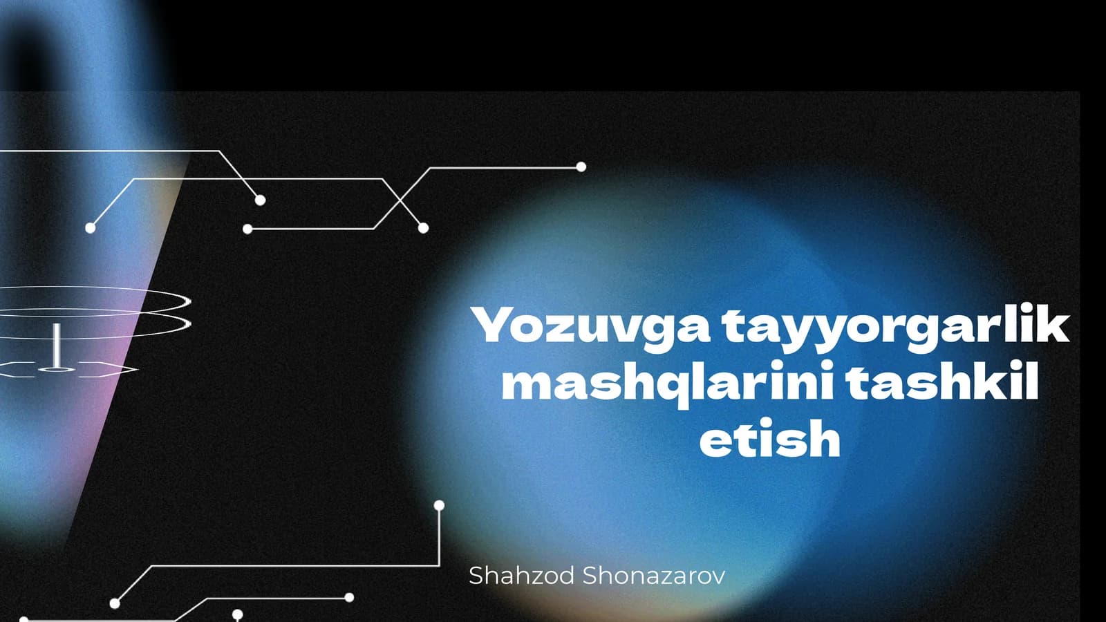 Yozuvga tayyorgarlik mashqlarini tashkil etish